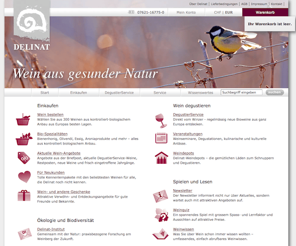 Delinat - Wein Online Shop