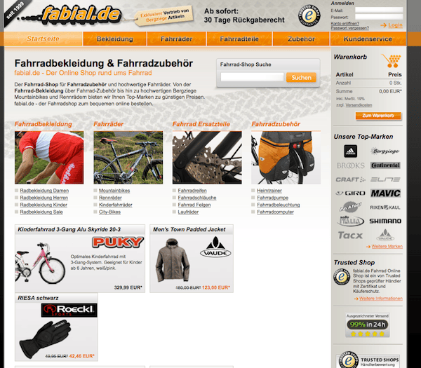 Fabial - Fahrräder und Zubehör Online Shop
