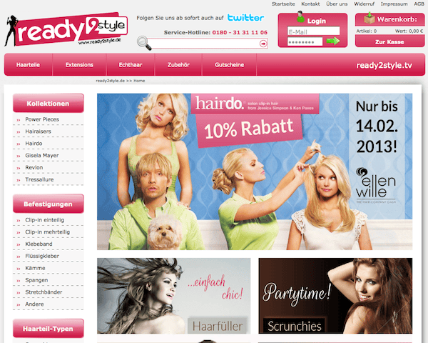 Ready 2 Style - Perücken und Haarteile Online Shop