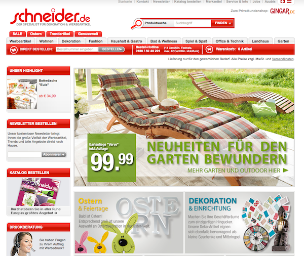 Schneider - Werbemittel und Werbeartikel Online Shop