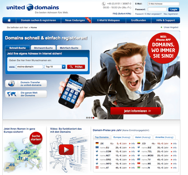United Domains - Domains Online registrieren
