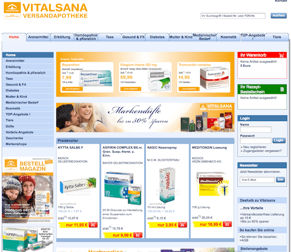 Vitalsana - Medikamente Online Shop
